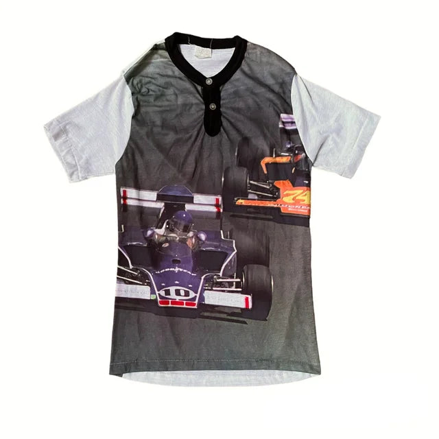 70’s Formula One Photo Print Shirt Sz S/XS