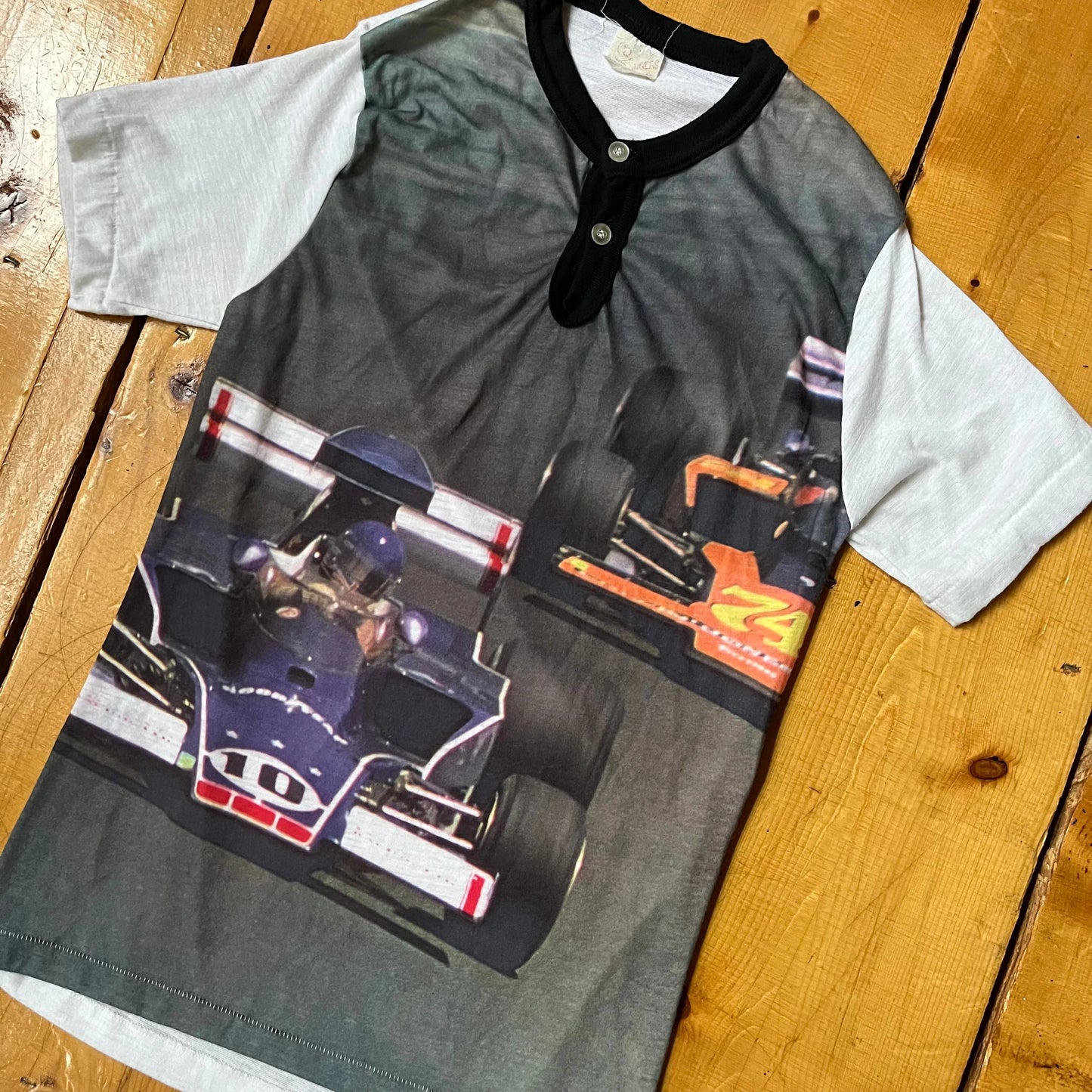 70’s Formula One Photo Print Shirt Sz S/XS