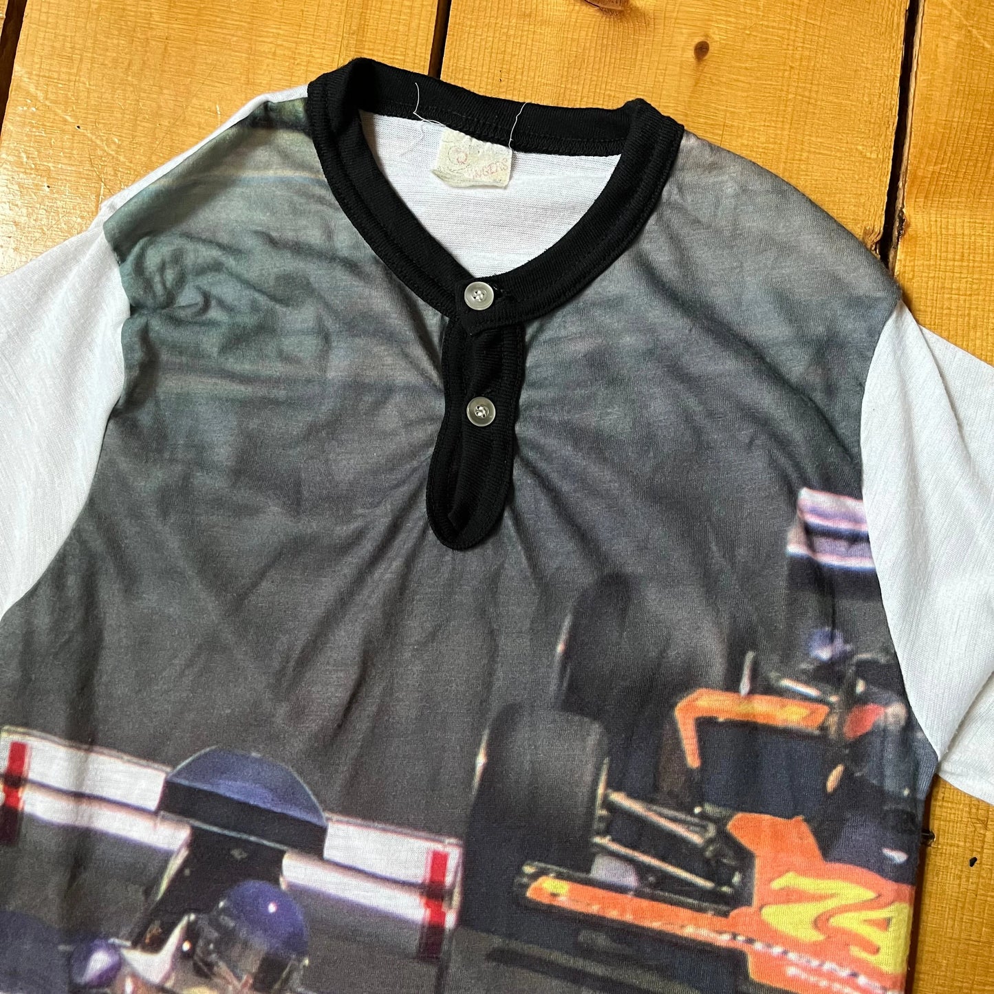 70’s Formula One Photo Print Shirt Sz S/XS