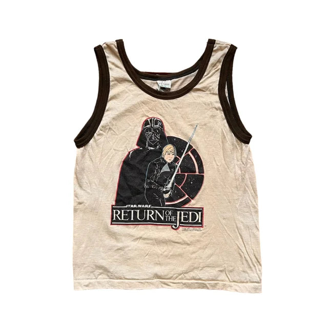 80’s Youth Star Wars Ringer Tank Top Sz YL